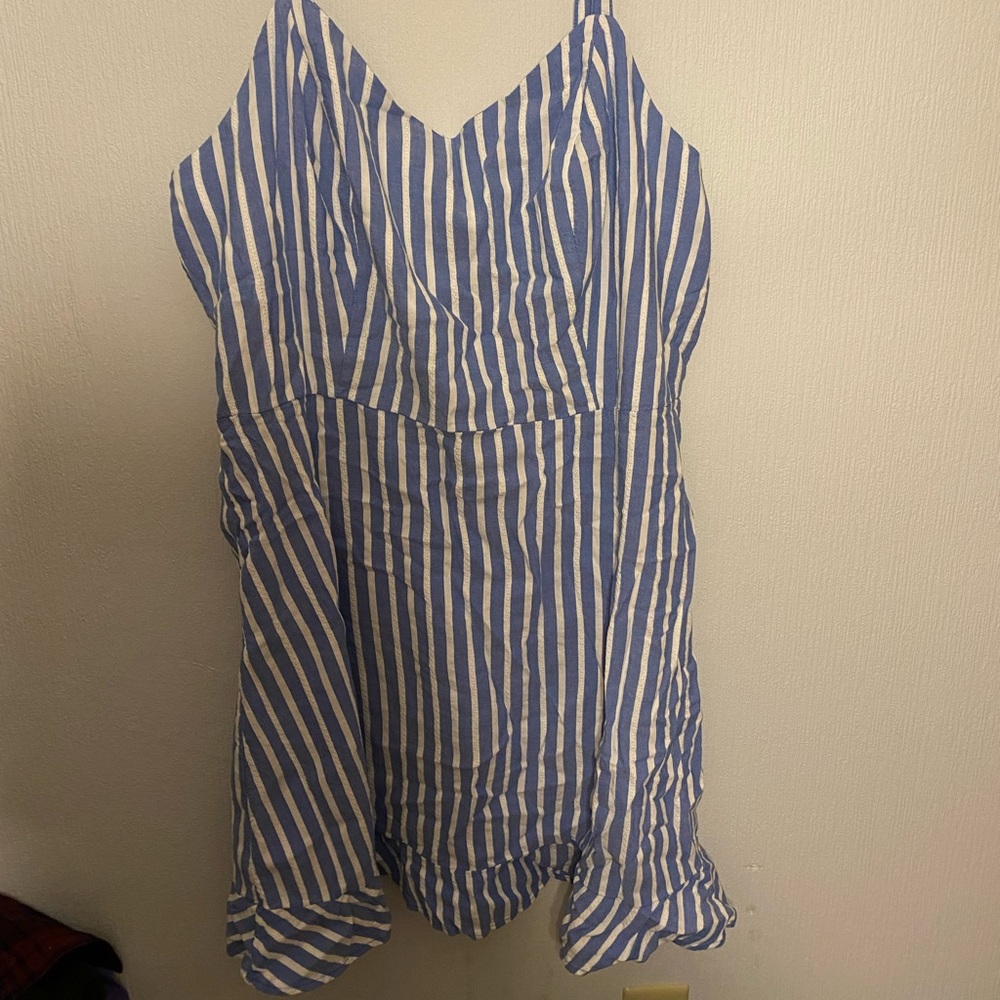 Blue and white striped Old Navy Dress NWT XL